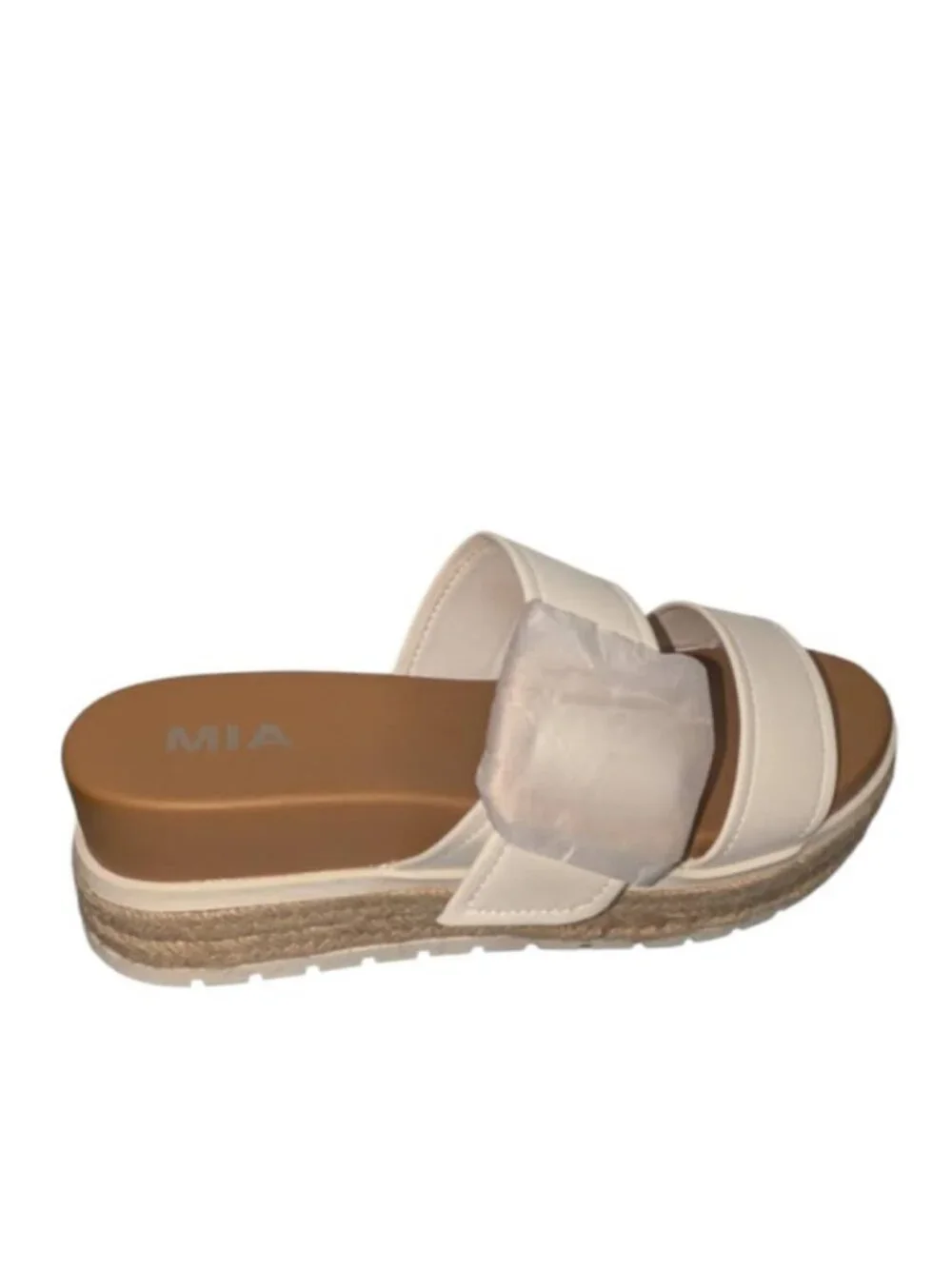 MIA Kenzy Platform Espadrille Slide Sandals, Size 7.5 - O